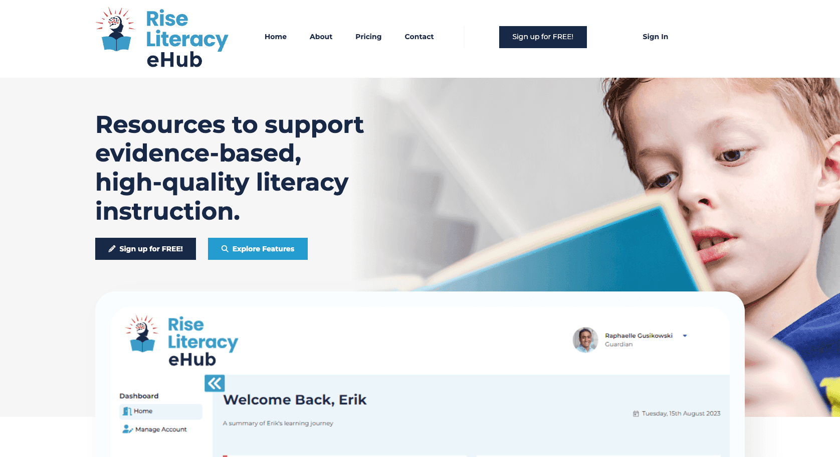 Rise Literacy EHub