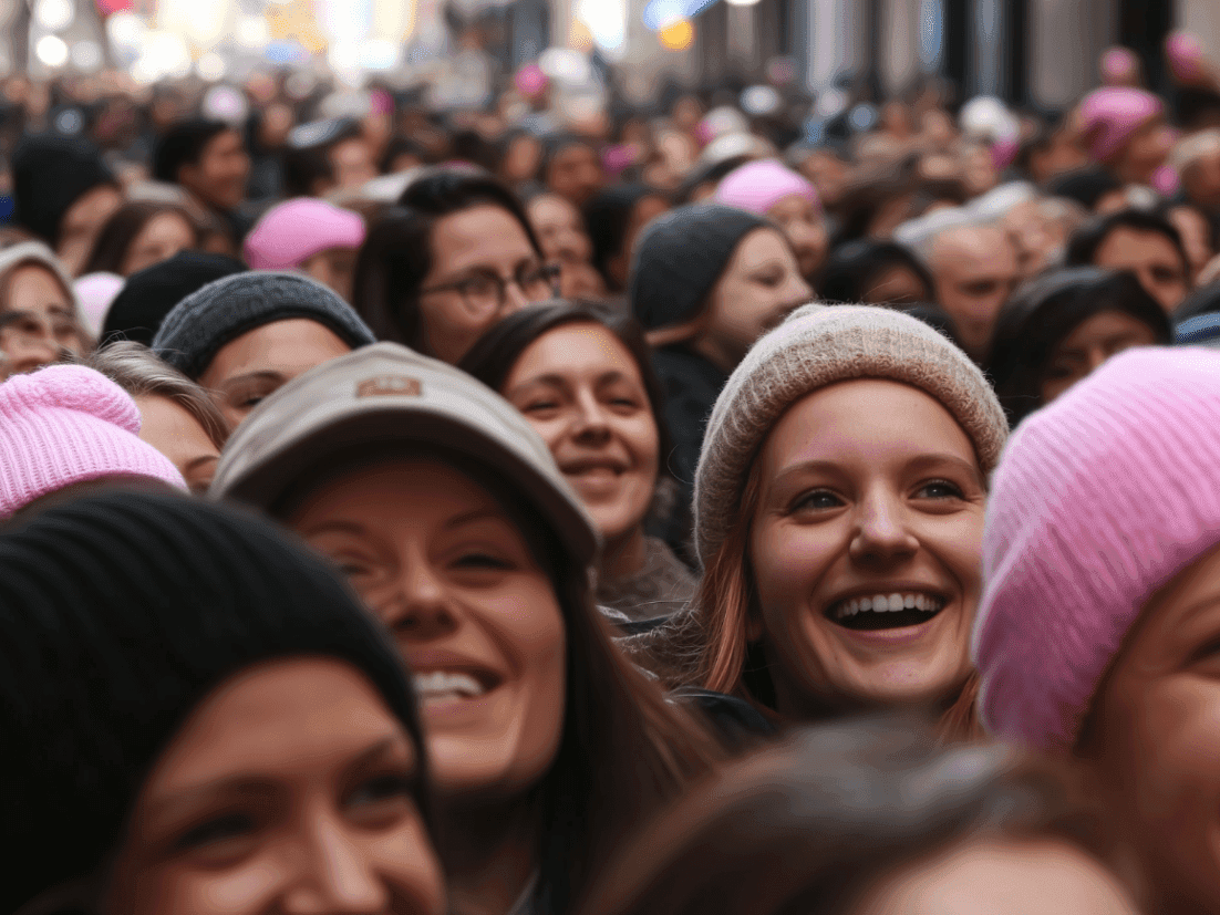 Diverse group smiling outdoors in winter attire, partnering with Raisely for best fundraising platforms in Australia.